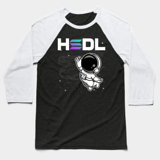 HODL Astronaut Solana SOL Coin To The Moon Crypto Token Cryptocurrency Blockchain Wallet Birthday Gift For Men Women Kids Baseball T-Shirt